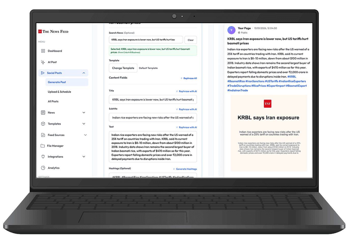 QuickNews - News Automation by SocialXN
